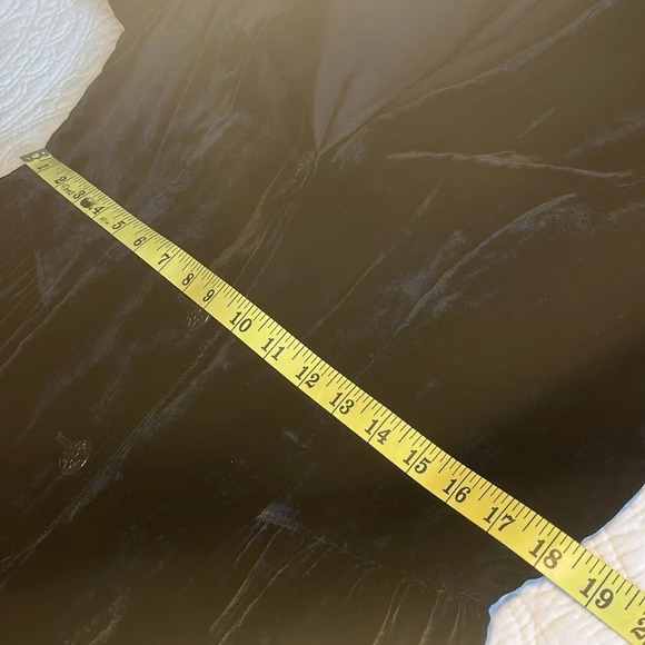 J Jill Velvet Jacket Long Chiffon Shawl Collar Peplum Blazer Medium Black Artsy - Picture 13 of 17